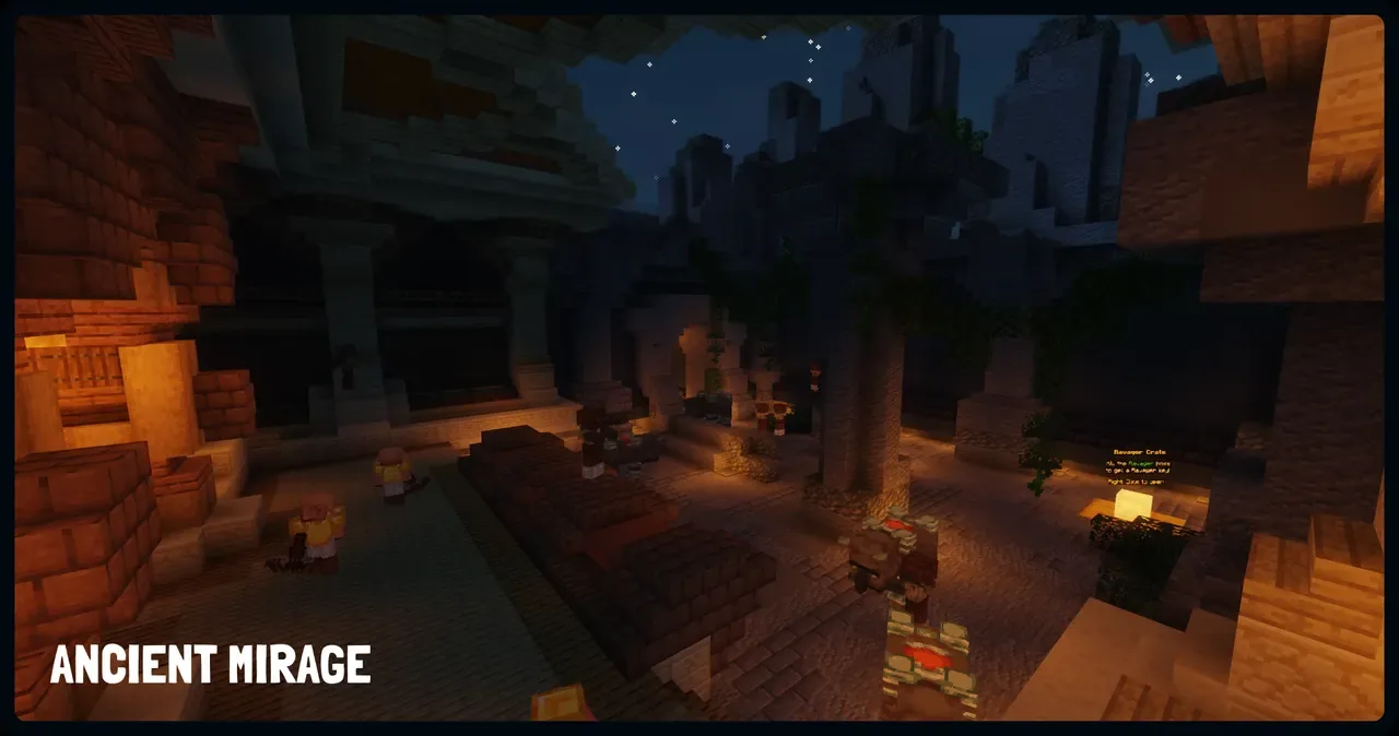 Inside the Ancient Mirage dungeon