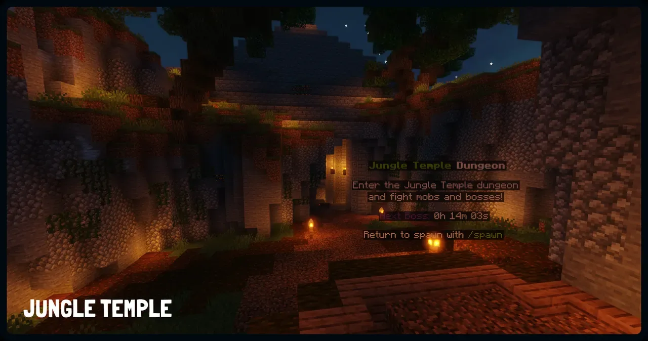 Inside the Jungle Temple dungeon