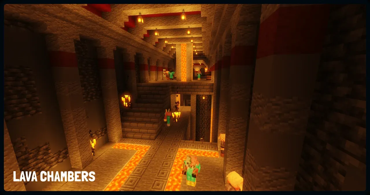 Inside the Lava Chambers dungeon