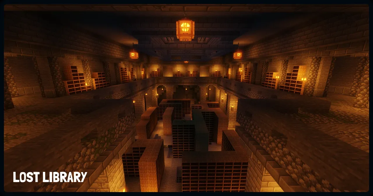 Inside the Lost Library dungeon