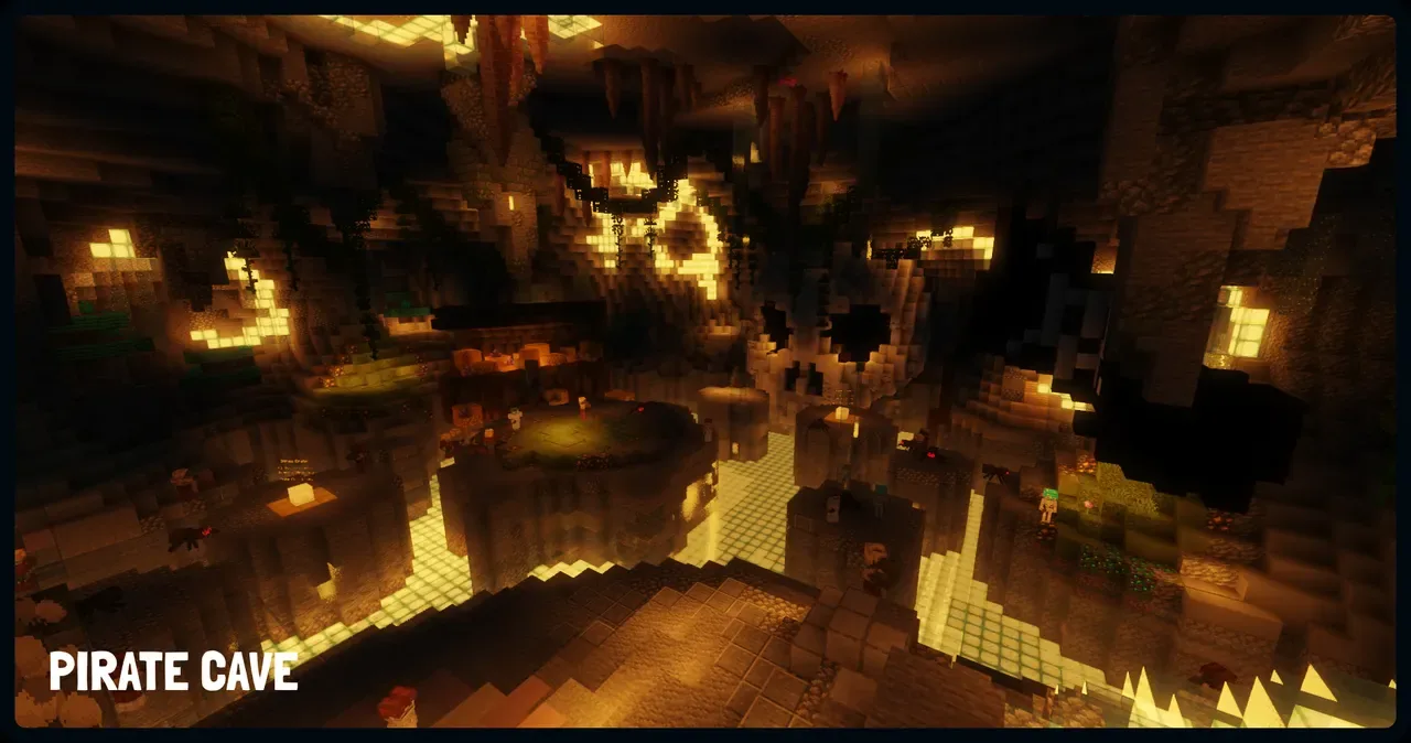 Inside the Pirate Cave dungeon